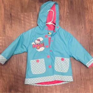 Hello kitty raincoat Western Chief Blue and Pink Kids Raincoat